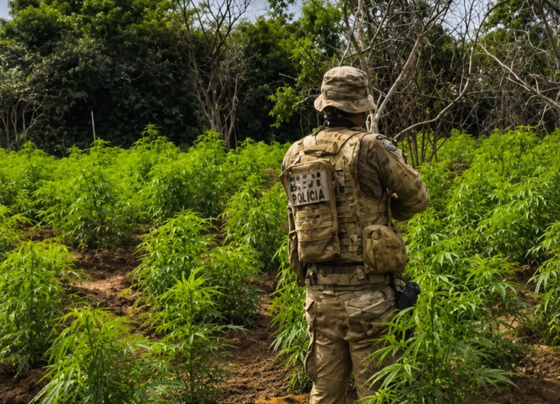 12 mil pés de maconha são erradicados na zona rural de Salgueiro; Sertão de Pernambuco 